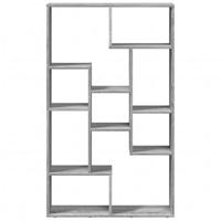 Boekenkast 72x20x120 cm bewerkt hout grijs sonoma eikenkleurig - thumbnail