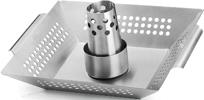 RVS gevogeltehouder en wok barbecue Napoleon Grills - Napoleon grills