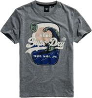 Superdry T-shirt met logo grijs melange - thumbnail