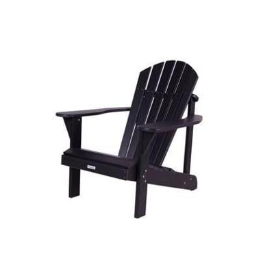 Kunststof adirondack tuinstoel Montreal zwart Kunststof adirondack tuinstoel Montreal zwart