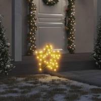VidaXL Kerstverlichting ster 3 st met grondpinnen 50 led's 29 cm - thumbnail