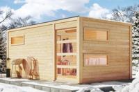 Karibu | Hygge Buitensauna | Kachel 9 kW Externe Bediening - thumbnail