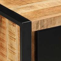 Tv-meubel 80x30x40 cm massief ruw mangohout - thumbnail