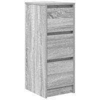 Dressoir 29,5x34x76 cm bewerkt hout grijs sonoma eikenkleurig - thumbnail