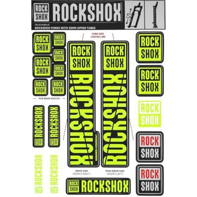 ROCKSHOX decor set decal set yellow