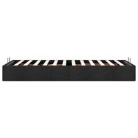 Bedframe zonder matras 90x190 cm stof zwart - thumbnail