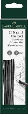 Faber Castell Houtskool Pitt Monochrome - 3-6 mm op blister