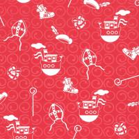 Geschenkpapier rol Sint Silver 70 centimeter x 200 meter - thumbnail