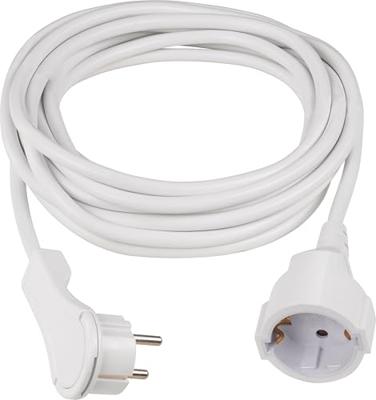 AS Schwabe 50521 Stroom Verlengkabel Wit 5 m H05VV-F 3G 1,5 mm² AS Schwabe 50521 Stroom Verlengkabel Wit 5 m H05VV-F 3G 1,5 mm²