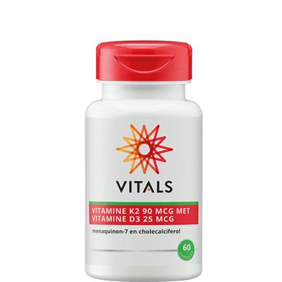 Vitals Vitamine K2 + D3 - 60 vegan softgels