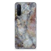 OnePlus Nord CE 5G | TPU | Siliconen hoesje | Marmer Grijs - thumbnail