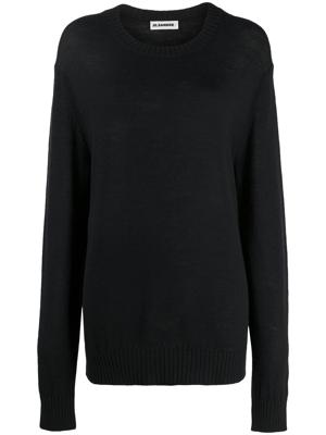 Jil Sander long-sleeve cashmere jumper - Black