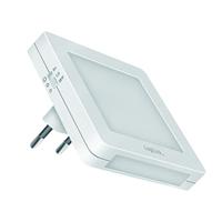 LogiLink LED013 LED013 LED-nachtlamp met schemerschakelaar Vierkant LED Warmwit Wit - thumbnail