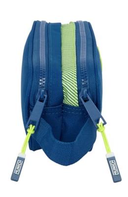 Pennenetui met 2 vakken Munich North Marineblauw 21 x 8 x 6 cm