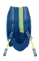 Pennenetui met 2 vakken Munich North Marineblauw 21 x 8 x 6 cm - thumbnail