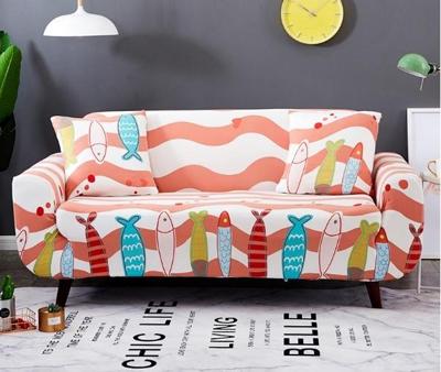 Sofa covers all-inclusive slip-resistente sectionele elastische volledige Bank cover sofa cover en kussensloop specificatie: vier zits + 2 pc's kuss Sofa covers all-inclusive slip-resistente sectionele elastische volledige Bank cover sofa cover en kussensloop specificatie: vier zits + 2 pc's kuss