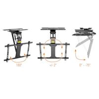 My Wall HL47ML TV-plafondbeugel Met afstandsbediening, Gemotoriseerd, Kantelbaar, Zwenkbaar 81,3 cm (32) - 190,5 cm (75) Plafondhouder, Met elektromotor, - thumbnail