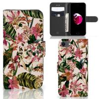 iPhone 7 | 8 | SE (2020) | SE (2022) Hoesje Flowers | Portemonnee hoesje - thumbnail