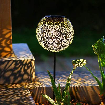 Set di 2 luci solari da piantare - LUMISKY - AGADIR - H45 cm - Stile orientale - LED bianco caldo