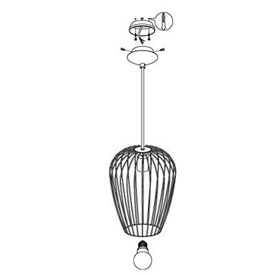 Eglo Hanglamp e27 zwart 'newtown' Eglo Hanglamp e27 zwart 'newtown'