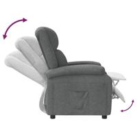 Fauteuil verstelbaar stof donkergrijs - thumbnail