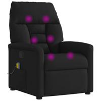 Massagestoel verstelbaar stof zwart - thumbnail