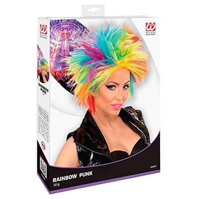 Punk pruik regenboog