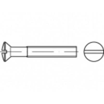 TOOLCRAFT TO-5392578 Bolverzonken schroeven M3 30 mm Sleuf Staal Galvanisch verzinkt 200 stuk(s)