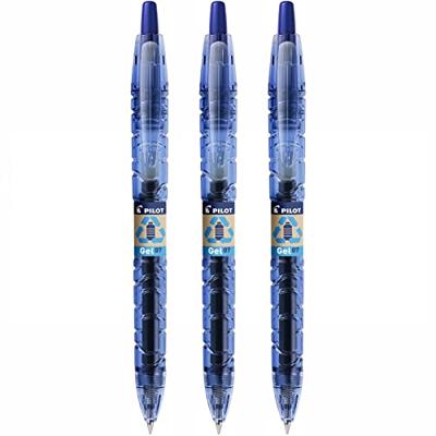 Pilot B2P gelroller, intrekbaar, medium punt, 0,4 mm, blauw