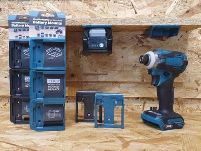 Stealthmounts Batterijhouders voor Makita 40v XGT | Zwart | 6 stuks - BM-MK40-BLK-6 Stealthmounts Batterijhouders voor Makita 40v XGT | Zwart | 6 stuks - BM-MK40-BLK-6