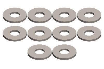 Team Corally - Shock Washer - 2.5x6x0.5mm - Steel - 10 pcs (C-00180-190)