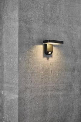 Nordlux Rica Square 2118161003 Wandlamp op zonne-energie LED LED 5 W Zwart Nordlux Rica Square 2118161003 Wandlamp op zonne-energie LED LED 5 W Zwart