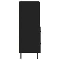 Dressoir 34,5x34x90 cm bewerkt hout zwart - thumbnail