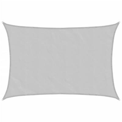 VidaXL Zonnezeil 3,5x2,5 m 100% polyester oxford lichtgrijs