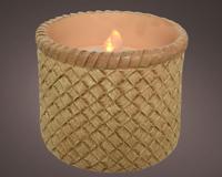 Ledkaars op zonne-energie EDM 898158 8 cm Vlameffect - thumbnail