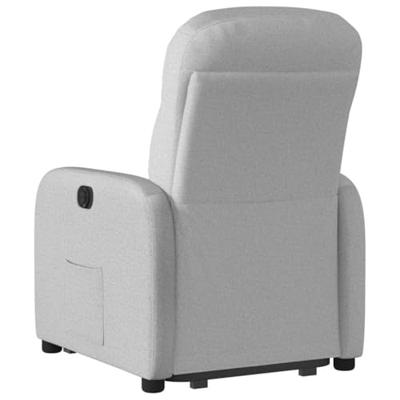 Sta-op-stoel elektrisch verstelbaar stof wolk grijs