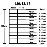 VidaXL Hek 50x1,25 m gegalvaniseerd staal zilverkleurig - thumbnail