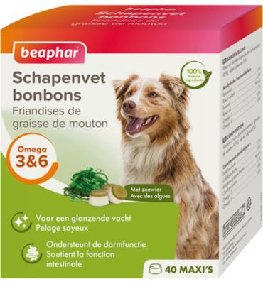 Beaphar Schapenvet bonbons met zeewier voor de hond 1 verpakking