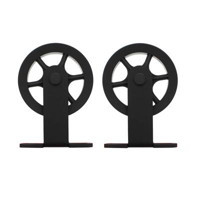 Intersteel Set van 2 hangrollen Wheel Top 17cm - mat zwart Intersteel Set van 2 hangrollen Wheel Top 17cm - mat zwart