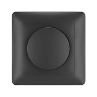Dimmerknop incl. centraalplaat en raamwerk - zwart - thumbnail