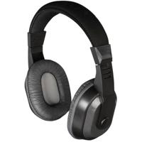 Thomson tv-hoofdtelefoon met lange kabel (over-ear, voor televisie en muziek luisteren, met volumeregelaar, 3,5 mm klinkstekker incl. 6,35 mm adapter, stereo-tv-koptelefoon, zwart, ≥75mV,32Ohm - thumbnail