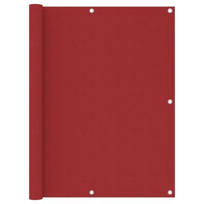 VidaXL Balkonscherm 120x600 cm oxford stof rood