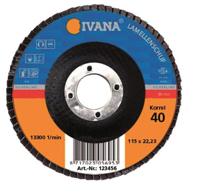 Ivana Silverline metaal lamellenschijf 125 mm k120 - thumbnail