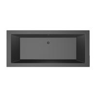 Ligbad Society 180X80X50 cm Ebony Mat Zwart MegaBath - thumbnail