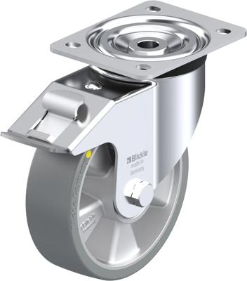 Blickle L-ALTH 160K-FI-AS Zwenkwiel met rem Wieldiameter: 160 mm Draagvermogen (max.): 400 kg 1 stuk(s)