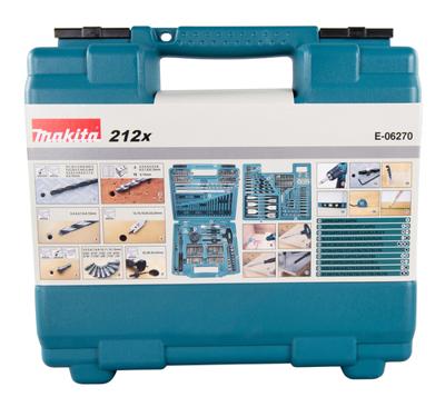 Makita boren/bit assortiment "e-06270 drill/bit set 212-tlg - thumbnail