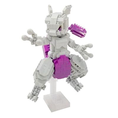 Van stenen gebouwd figuur - BANDAI - NANOBLOCK - Pokémon - Mewtwo