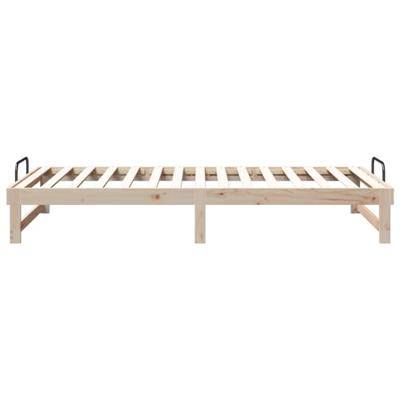 Bedframe met Draaghandvatten Bruin 100 x 200 cm Bedframe met Draaghandvatten Bruin 100 x 200 cm