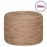 Touw 50 m lang 8 mm dik jute - thumbnail