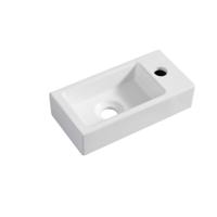 Rhea mini fontein rechts 36,5 x 18 x 9 cm keramiek mat wit - thumbnail